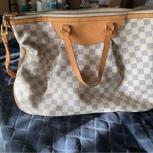 AUTHENTIC LOUIS VUITTON LARGE HANDBAG with strap